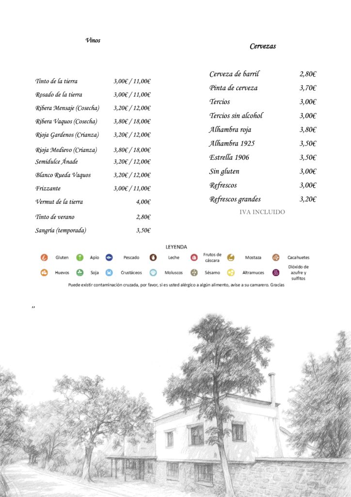 Bebidas Venta el Buñuelo