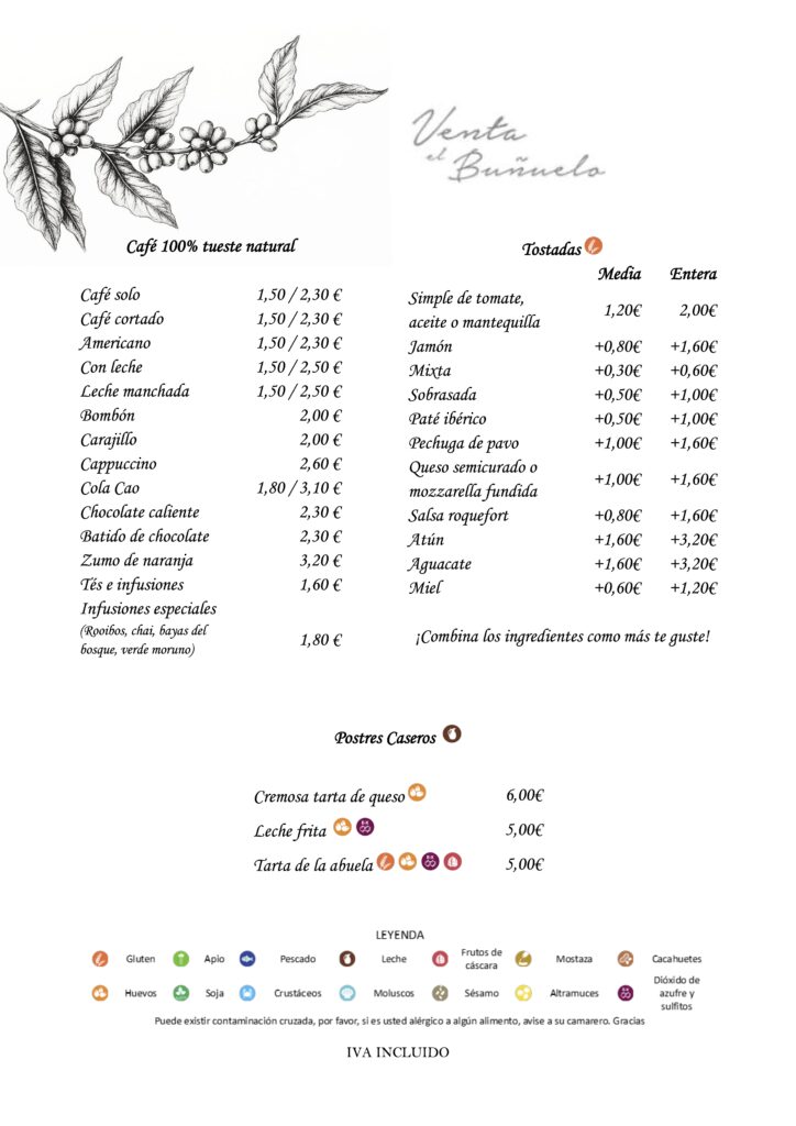 Café y tostada Venta el Buñuelo